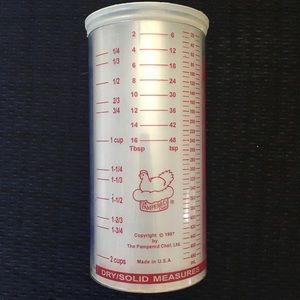 Vintage 1997 The PAMPERED CHEF Dry/Liquid MEASURING CUP~ Adjustable